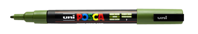 Paintmarker Uni POSCA PC3M fijn kaki afbeelding