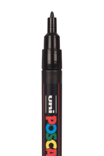 Paintmarker Uni POSCA PC3M fijn standaard assorti set à 16 stuks — Foto 2 van 2