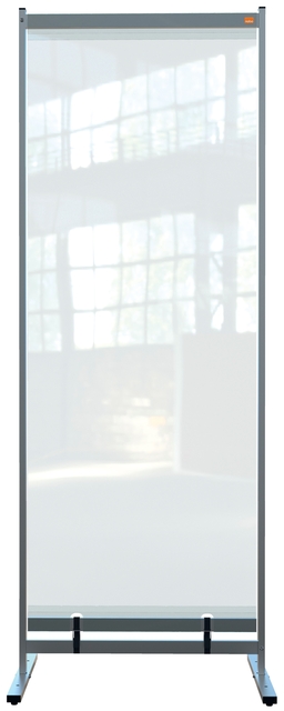 Vloerscheidingspaneel Nobo vrijstaand doorzichtig PVC 78x206cm afbeelding