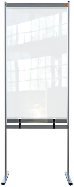 Scheidingswand Nobo vrijstaand doorzichtig PVC 78x206cm afbeelding