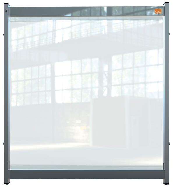 Bureauscherm Nobo modulair doorzichtig PVC 75x82cm afbeelding