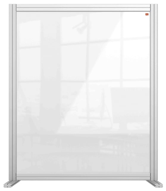 Bureauscherm Nobo Modulair transparant acryl 80x100cm afbeelding