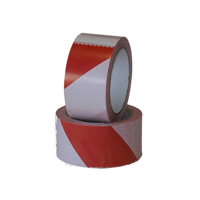 Waarschuwingstape IEZZY 50mmx66m rood/wit afbeelding