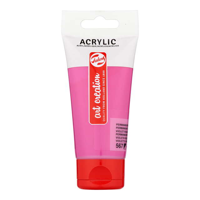 Acrylverf Talens Art Creation 567 permanentroodviolet tube à 75ml afbeelding