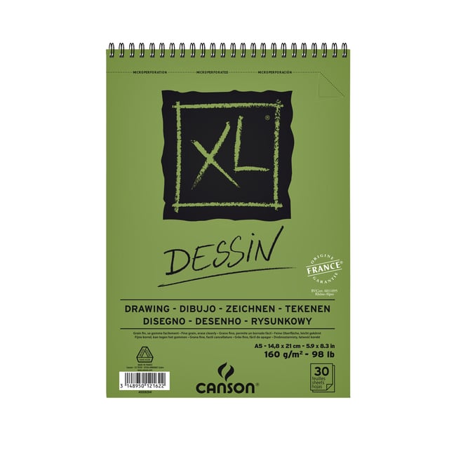 Tekenblok Canson XL dessin A5 30 vel 160gr spiraal afbeelding