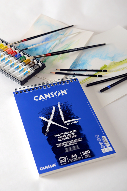 Mixed mediapapier Canson XL Textured Mixed Media 15vel 300gr A5 wit — Foto 2 van 2