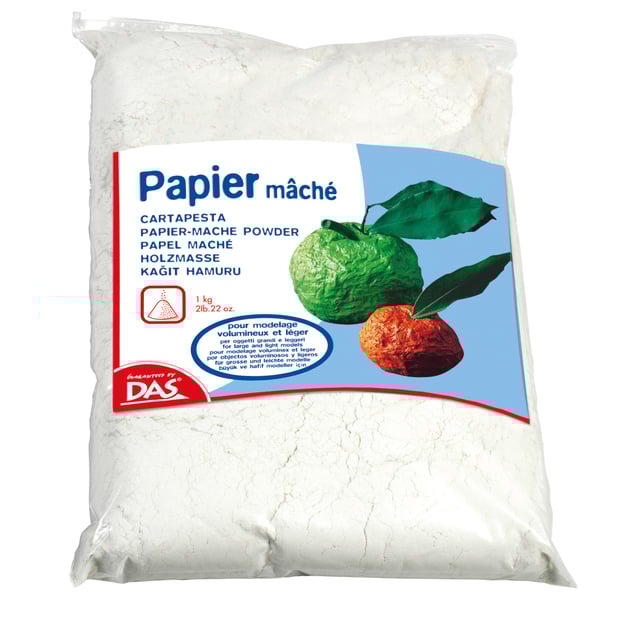 Papier-maché DAS poeder 1000 gram wit afbeelding