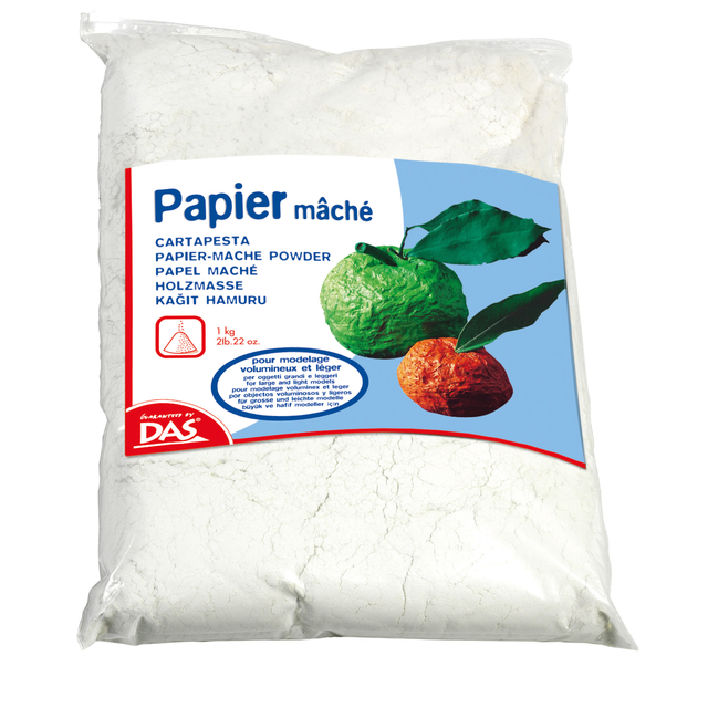 Papier-maché DAS poeder 1000 gram wit afbeelding