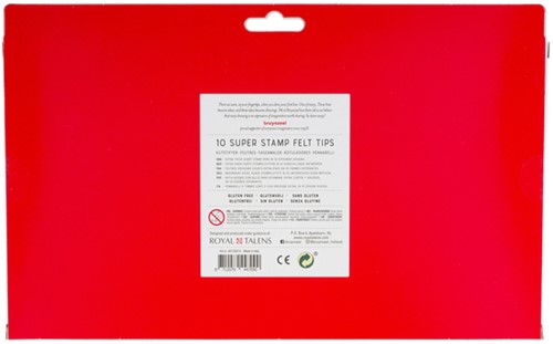 Stempelstift Bruynzeel Kids Super Stamp assorti 10 stuks-3
