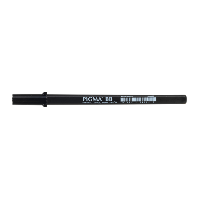 Brushpen Sakura Pigma breed zwart afbeelding