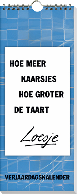 Verjaardagskalender Loesje 6 32x13cm afbeelding