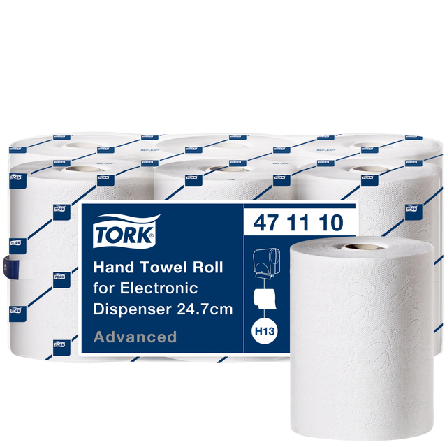 Handdoekrol Tork H13 Advanced 2-laags 143m wit 471110 afbeelding