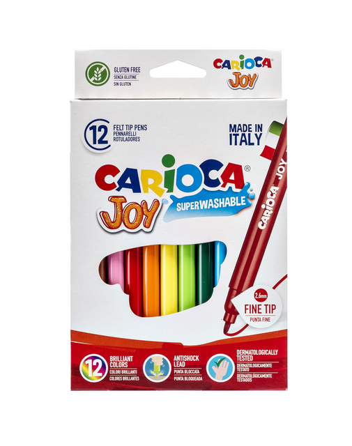 Viltstift Carioca Joy assorti set à 12 stuks afbeelding