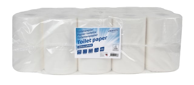 Toiletpapier Cleaninq 2-laags 400vel extra wit afbeelding