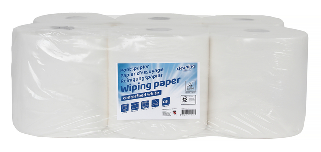 Poetspapier Cleaninq midi 2-laags 160m wit afbeelding