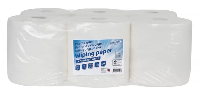 Poetspapier Cleaninq midi 2-laags 160m wit afbeelding
