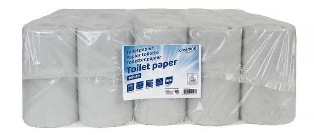 Toiletpapier Cleaninq 2-laags 400vel rc wit afbeelding