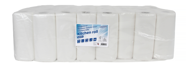 Keukenrol Cleaninq 2-laags 50 vel wit