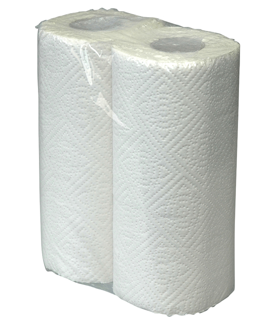 Keukenrol Cleaninq 2-laags 50 vel wit — Foto 2 van 2