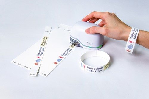 Polsband Colop E-mark 250x19mm 100 stuks wit-3