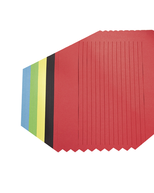 Vlechtpapier Folia 130gr 35x50cm 10 vel assorti kleuren — Foto 2 van 2