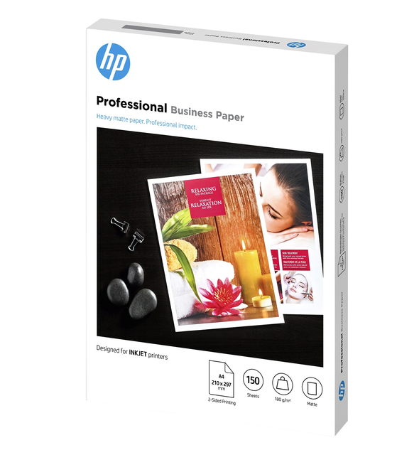 Inkjetpapier HP 7MV79A A4 mat 180gr 150 vel afbeelding