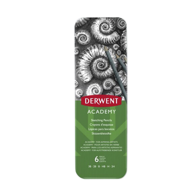 Schetspotloden Derwent Academy blik à 6 stuks afbeelding
