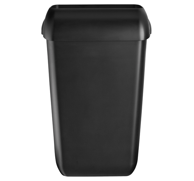 Afvalbak Quartzline open inworp 43 liter zwart 441454 afbeelding