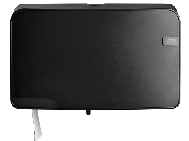 Toiletpapierdispenser Quartzline Q5 jumbo klein duo zwart 441057 afbeelding