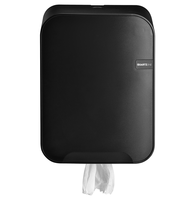Poetspapierdispenser Quartzline Q16 medium zwart 441154 afbeelding
