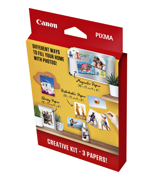 Fotopapier Canon creatieve kit met 3 soorten papier 60 vel — Foto 2 van 2