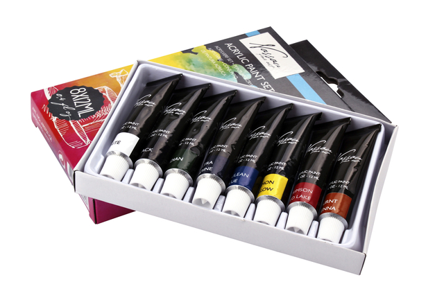 Acrylverf Nassau Art set met 8 kleuren afbeelding