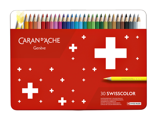 Kleurpotloden Caran d&apos;Ache Swisscolor 30 stuks assorti afbeelding