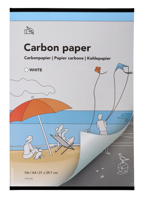 Carbonpapier Qbasic A4 21x29,7cm 10x wit afbeelding