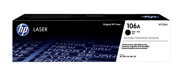 Tonercartidge HP W1106A 106A zwart afbeelding