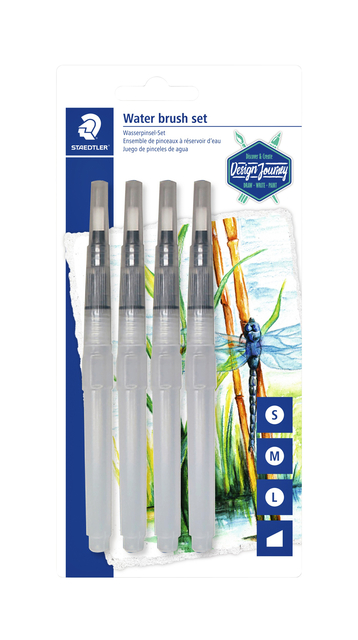 Waterbrushstift Staedtler set à 4 breedtes afbeelding