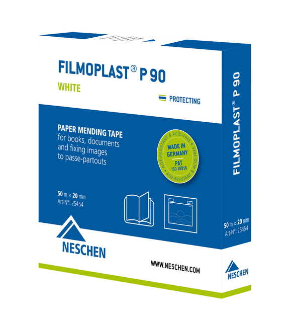 Filmoplast P90 2cmx50m wit afbeelding