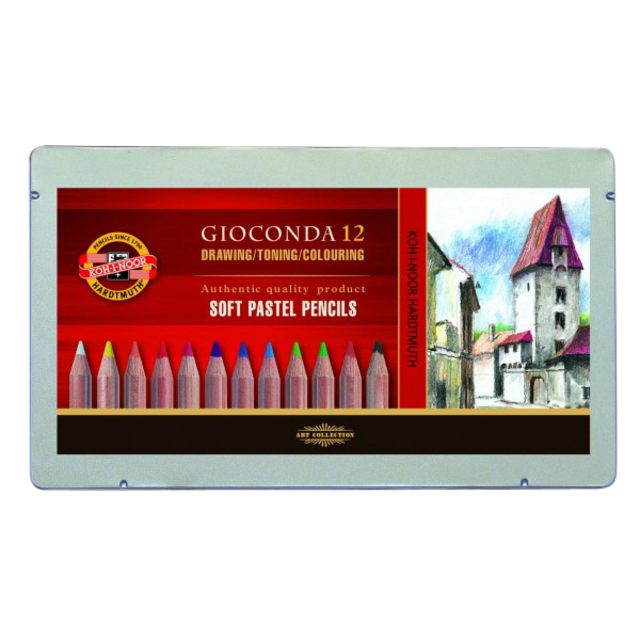 Pastelpotlood Koh-I-Noor gioconda 12 assorti afbeelding