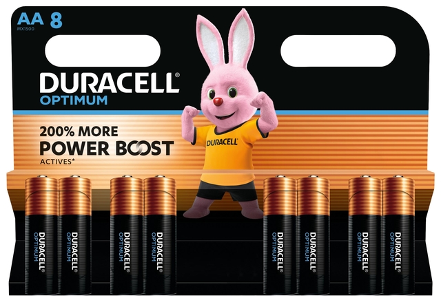 Batterij Duracell Optimum 8x AA afbeelding