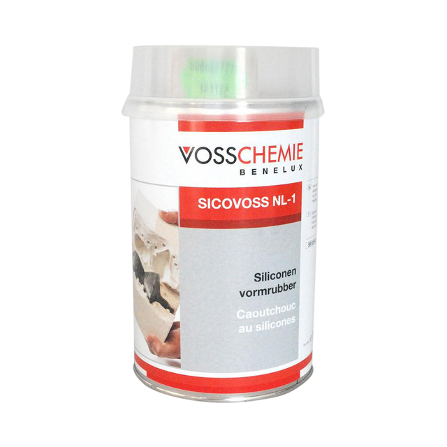 Vormrubber Voss gietsiliconen 1kg + verharder afbeelding