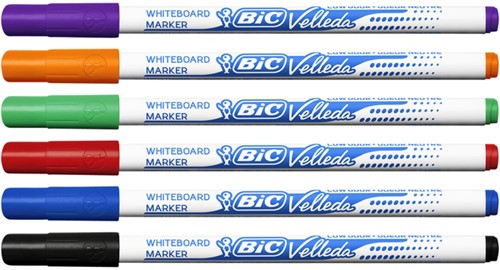 Viltstift Bic Velleda 1721 whiteboard rond fijn assorti blister à 8 stuks-2