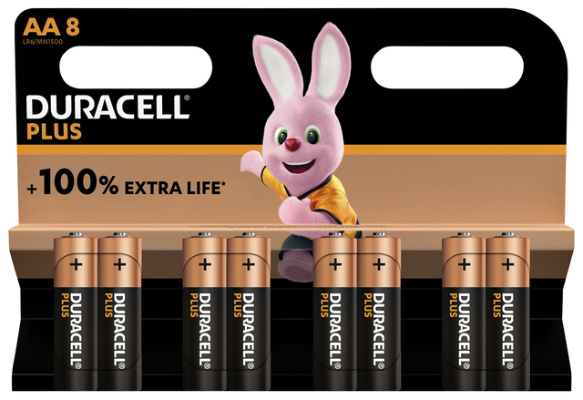 Batterij Duracell Plus 8xAA afbeelding