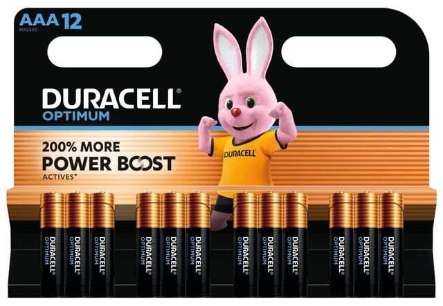Batterij Duracell Optimum 12x AAA afbeelding