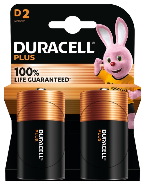 Batterij Duracell Plus 2x D afbeelding