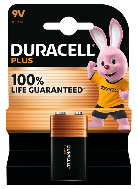 Batterij Duracell Plus 1x 9Volt afbeelding