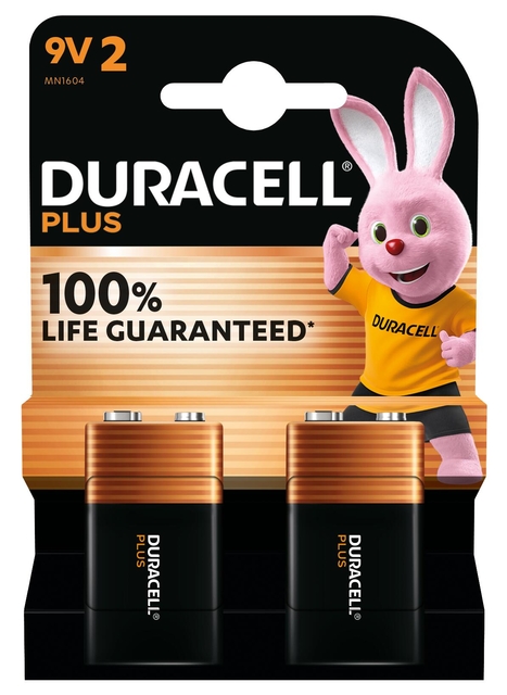 Batterij Duracell Plus 2x 9Volt afbeelding