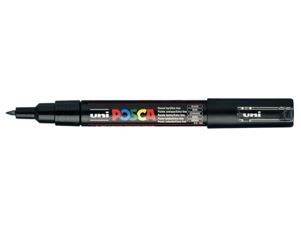 Paintmarker Uni POSCA PC1MC extra fijn zwart afbeelding