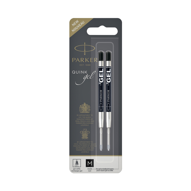 Gelpenvulling Parker Quink zwart medium afbeelding