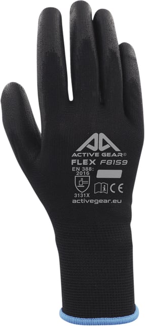 Handschoen ActiveGear grip PU-flex zwart extra large afbeelding