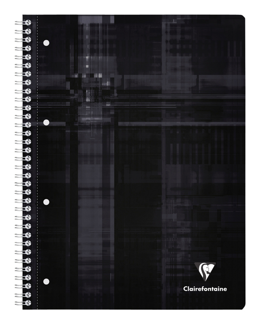 Collegeblok Clairefontaine Studium A4+ ruit 5x5mm 4-gaats 80 pagina's assorti — Foto 2 van 2